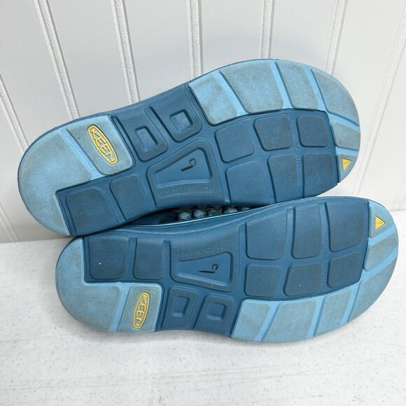 KEEN Sandals Womens 8 Uneek Cord Bungee Hiking Sport Shoes Turquoise Teal Blue - Picture 8 of 9